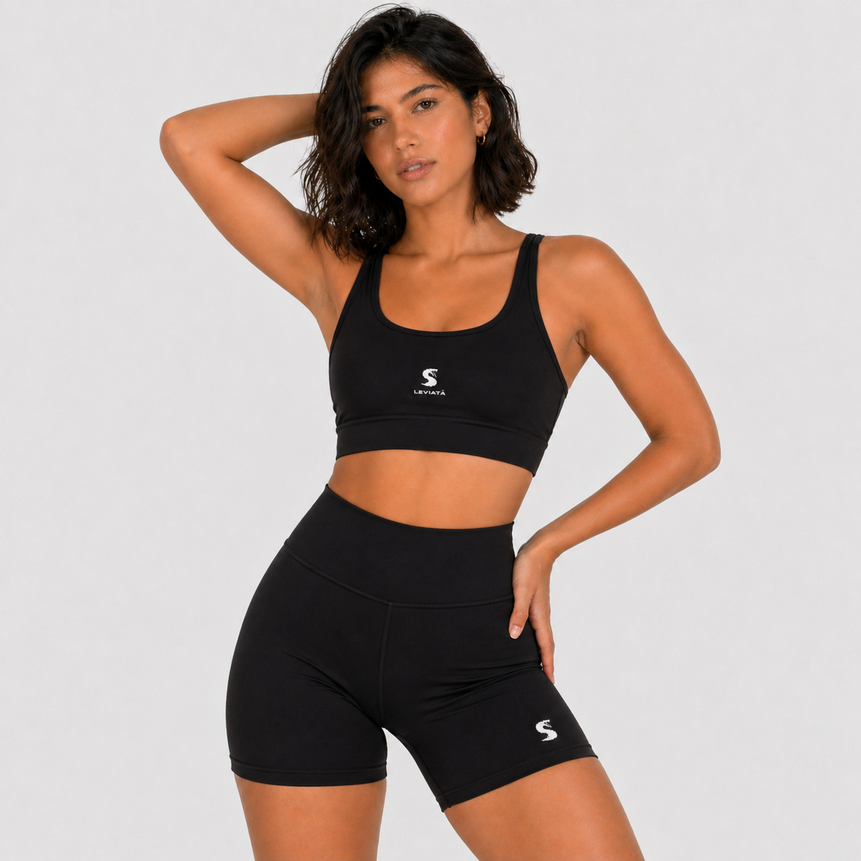 Conjunto Basic Feminino Top e Short - Preto